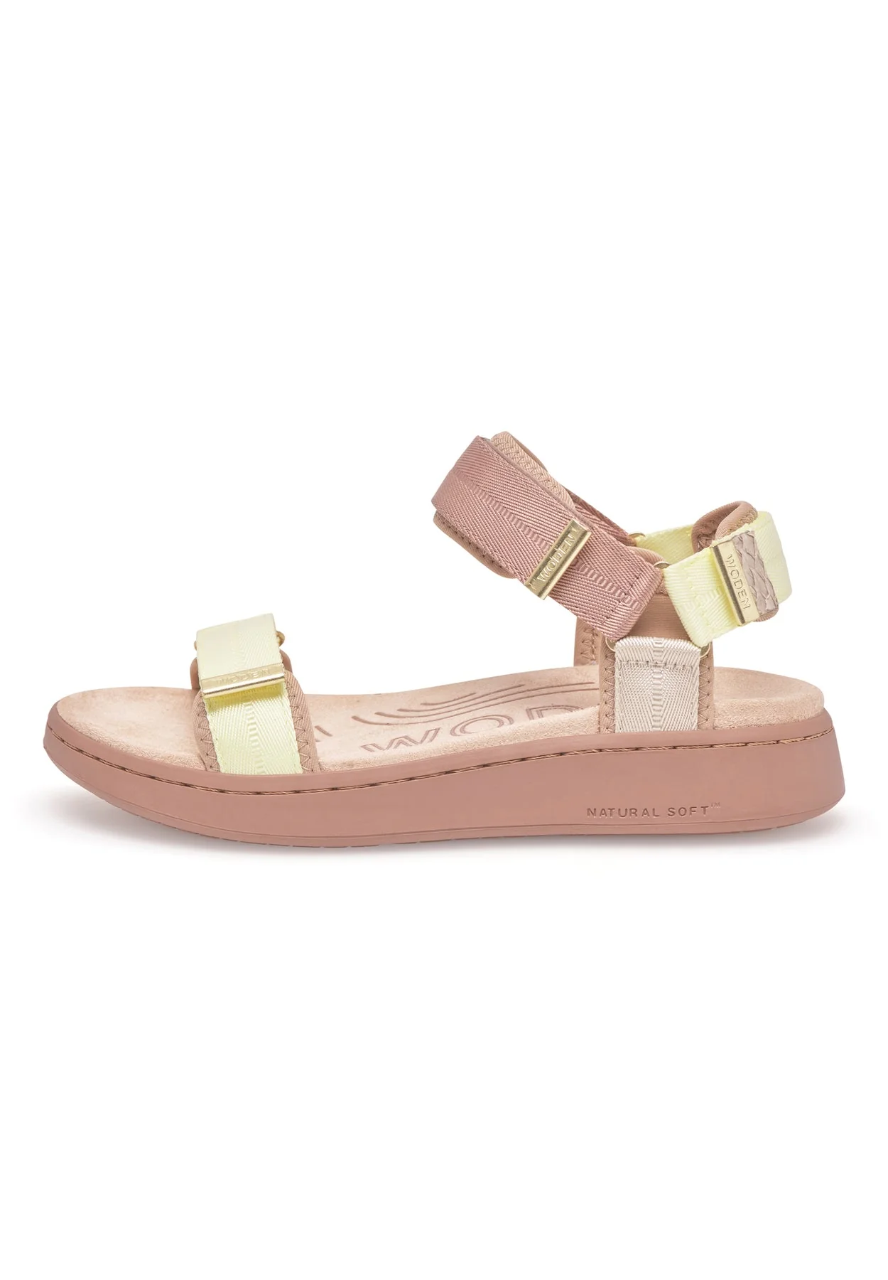 WOMEN'S WODEN LINE TRICOLOR SANDAL | TAUPE MULTI - Image 2