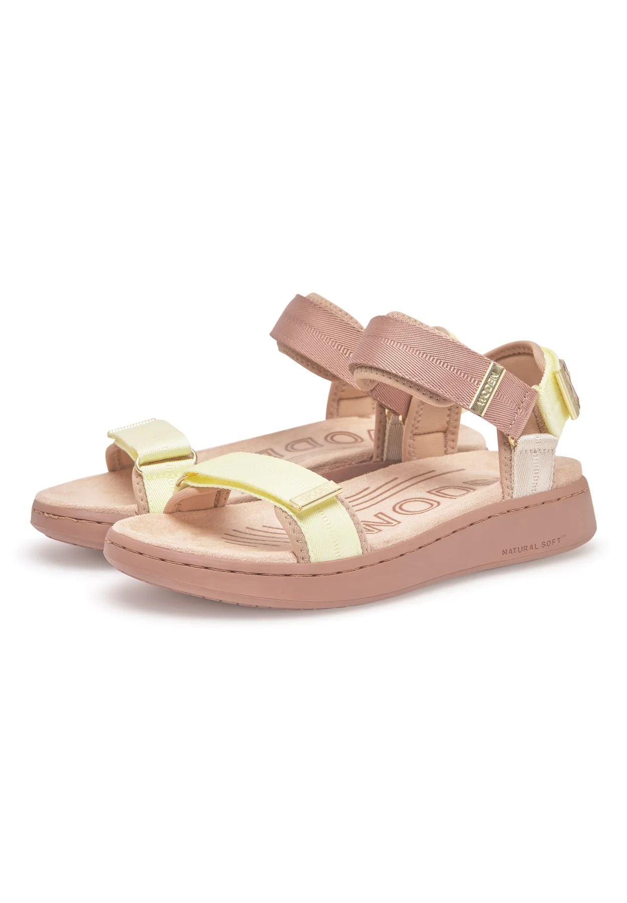 WOMEN'S WODEN LINE TRICOLOR SANDAL | TAUPE MULTI - Image 3