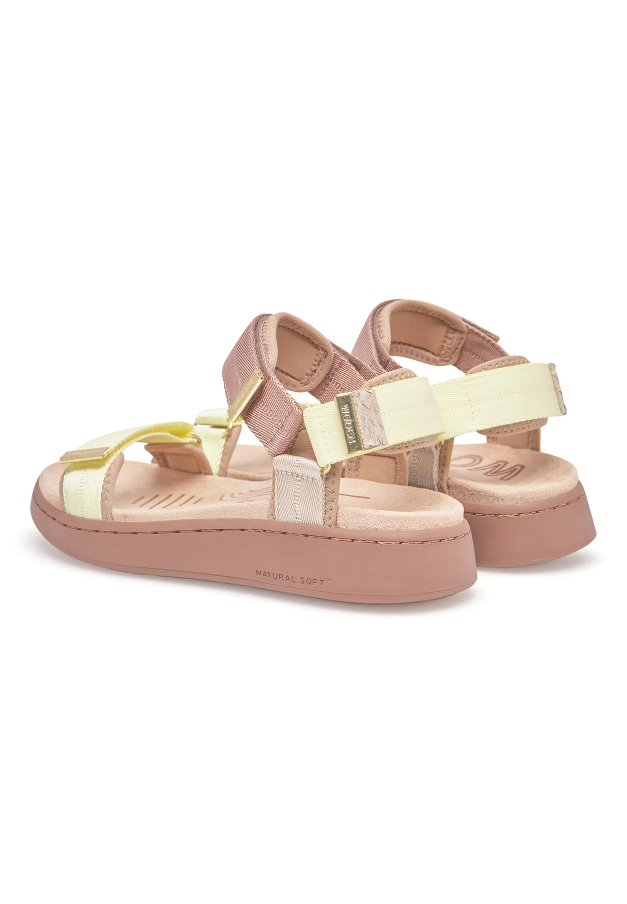 WOMEN'S WODEN LINE TRICOLOR SANDAL | TAUPE MULTI - Image 4