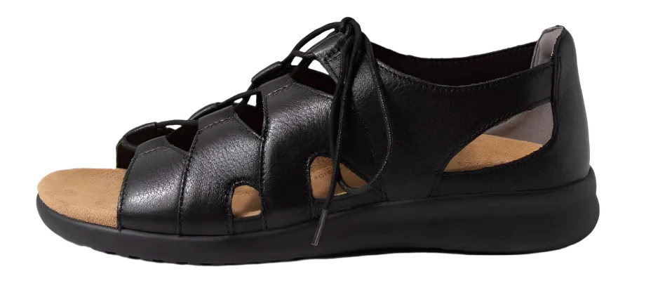 WOMEN'S ZIERA BARNETT | BLACK LEATHER - Image 2