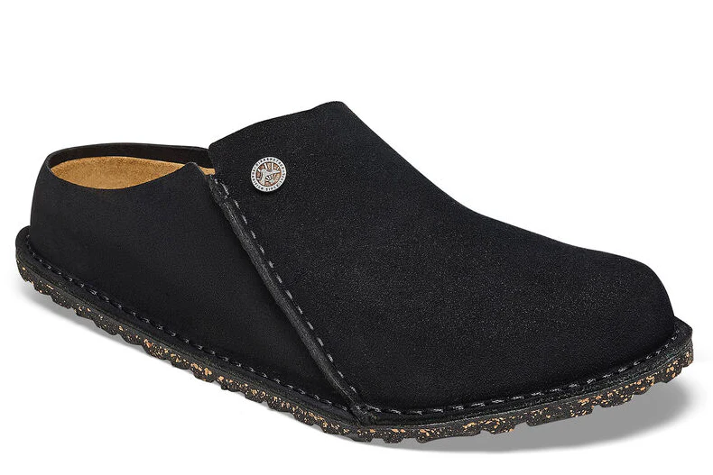 UNISEX BIRKENSTOCK ZERMATT PREMIUM SUEDE CLOG | BLACK - Image 3
