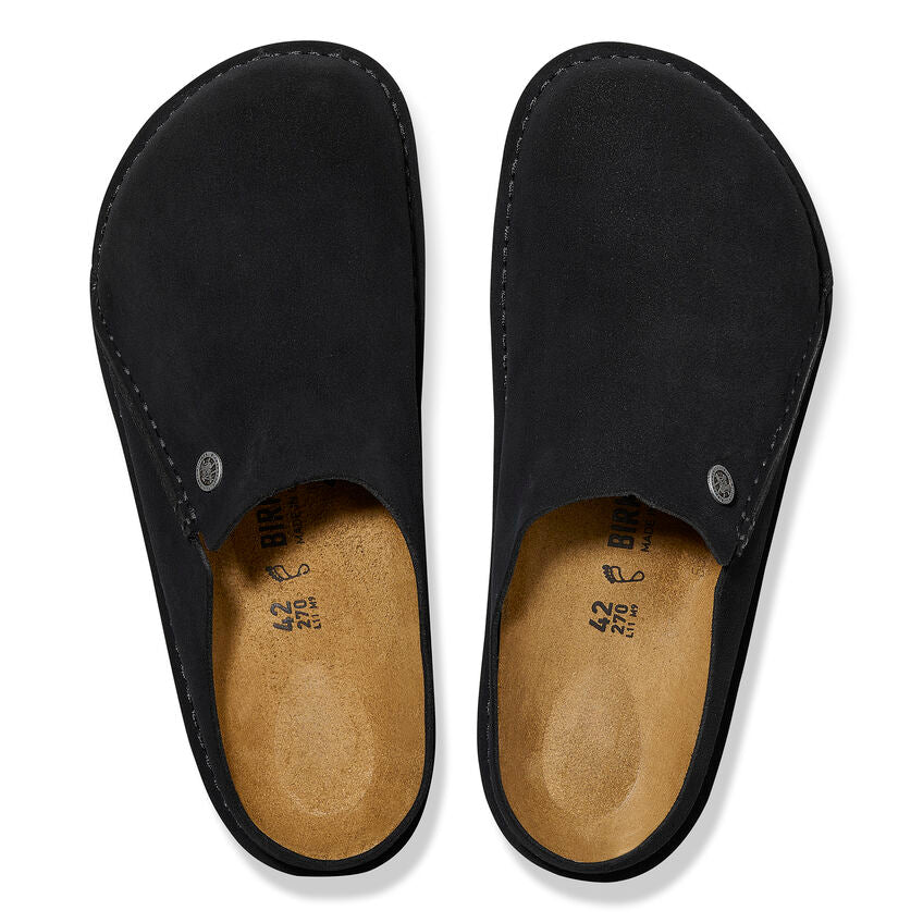 UNISEX BIRKENSTOCK ZERMATT PREMIUM SUEDE CLOG | BLACK - Image 5