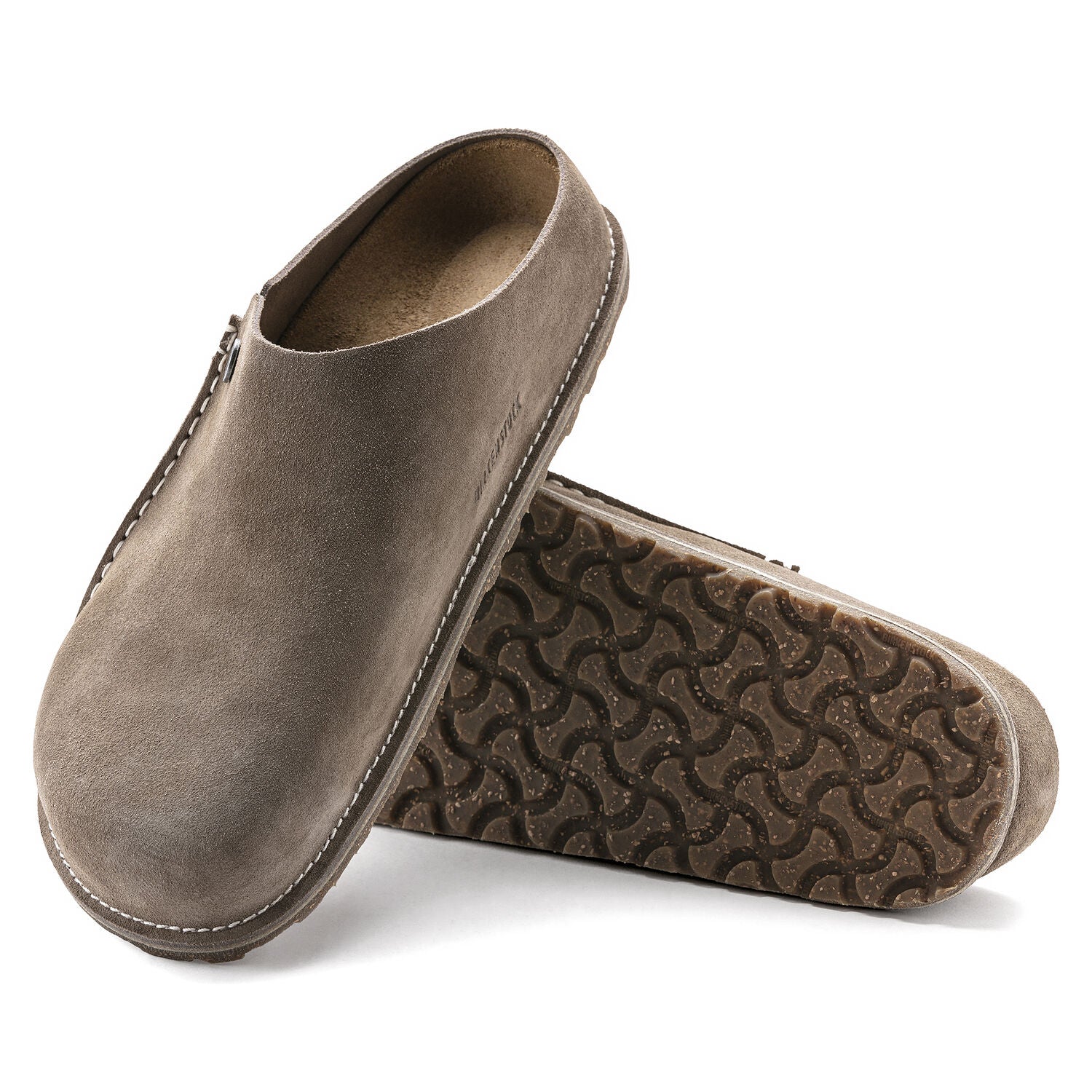UNISEX BIRKENSTOCK ZERMATT PREMIUM SUEDE CLOG | GRAY TAUPE - Image 5